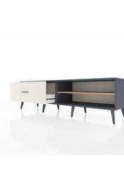 Hyperion TV Ünitesi Tek Raflı Tek Çekmeceli  176x44x51 Antrasit-Çam/Aytaşı