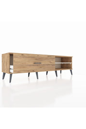 Hyperion TV Ünitesi Tek Raflı Tek Çekmeceli  176x44x51 Çam-Aytaşı/Çam