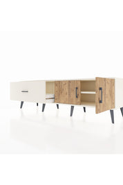 Hyperion TV Ünitesi Tek Raflı Tek Çekmeceli 2 Kapaklı 176x44x51 Aytaşı-Çam/Aytaşı