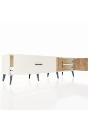 Hyperion TV Ünitesi Tek Raflı Tek Çekmeceli 2 Kapaklı 176x44x51 Aytaşı-Çam/Aytaşı