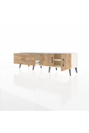 Hyperion TV Ünitesi Tek Raflı Tek Çekmeceli 2 Kapaklı 176x44x51 Aytaşı-Çam/Çam