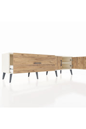 Hyperion TV Ünitesi Tek Raflı Tek Çekmeceli 2 Kapaklı 176x44x51 Aytaşı-Çam/Çam