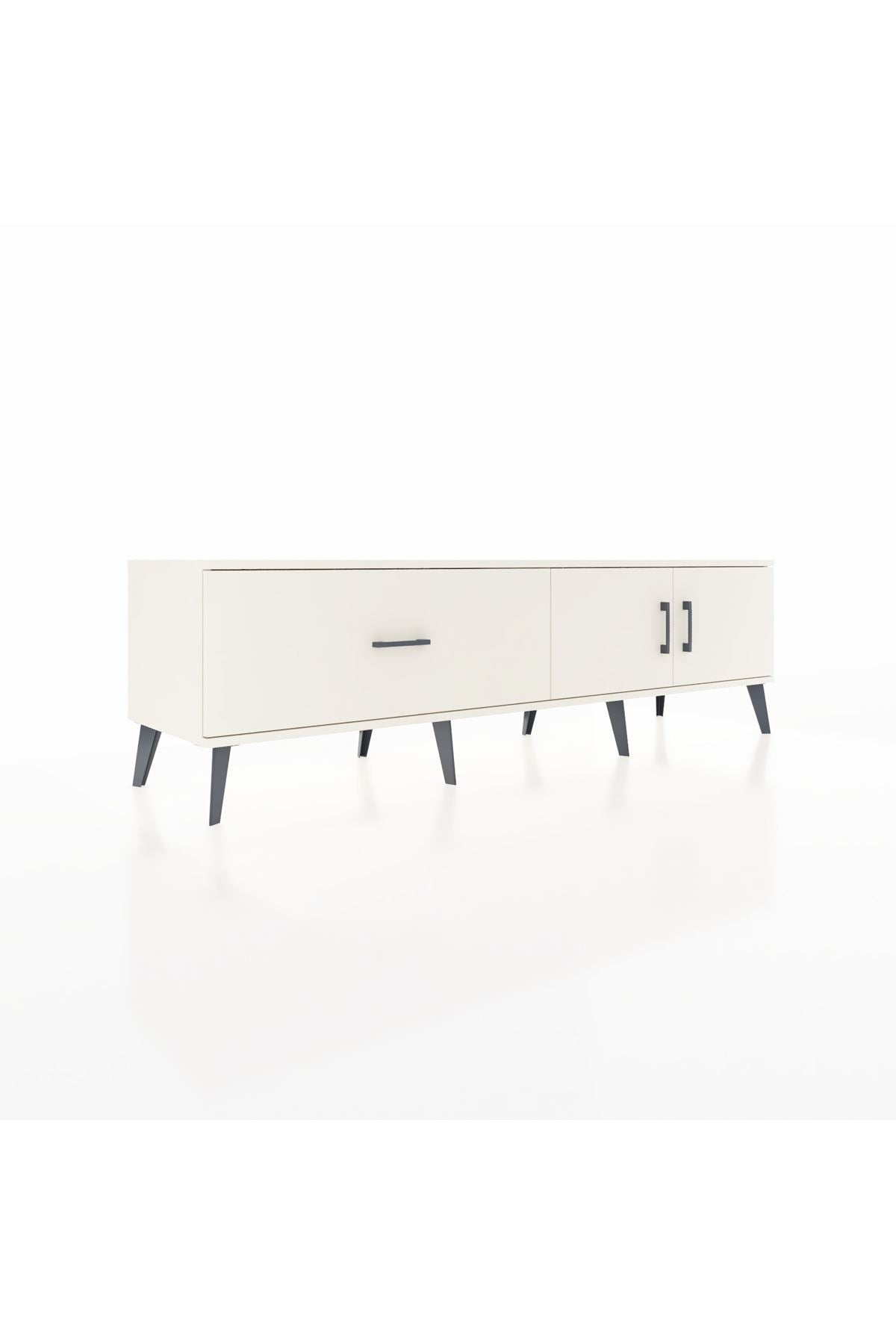 Hyperion TV Ünitesi Tek Raflı Tek Çekmeceli 2 Kapaklı 176x44x51 Aytaşı-Aytaşı/Aytaşı