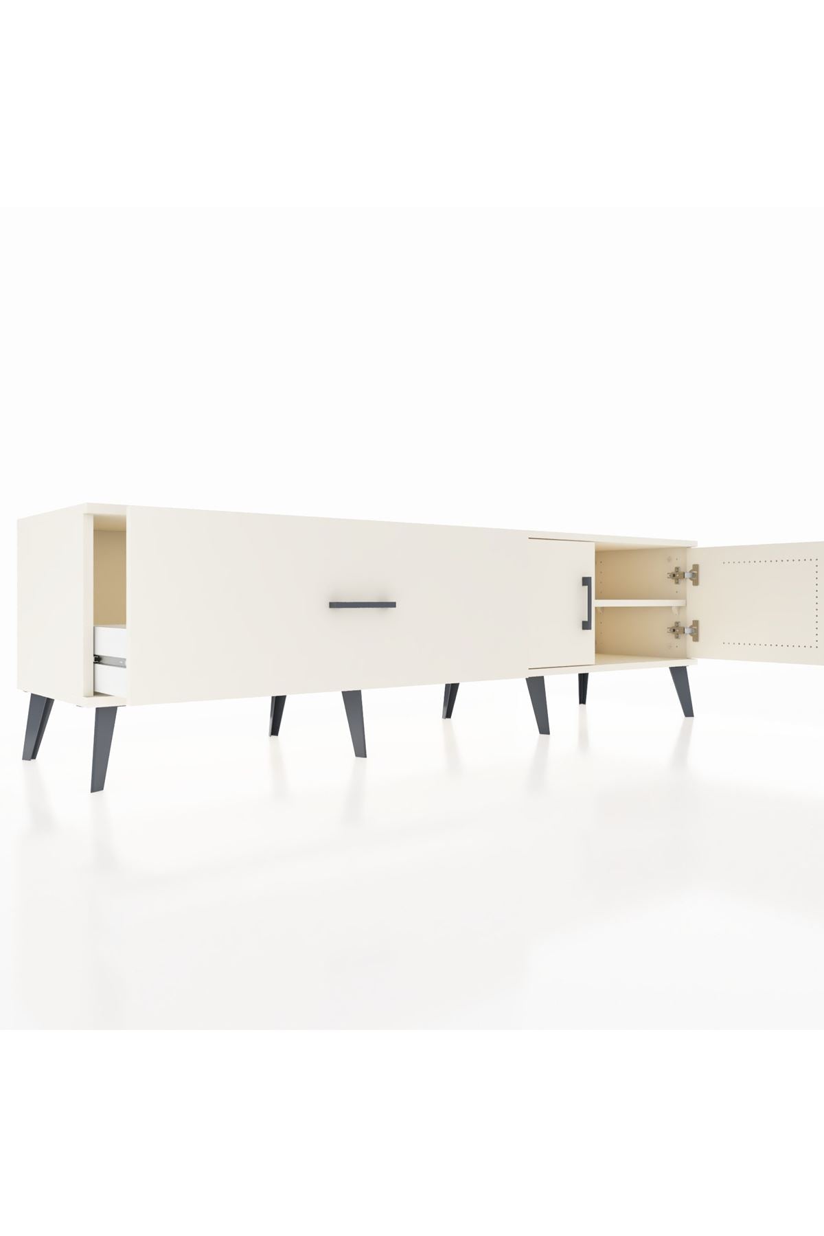 Hyperion TV Ünitesi Tek Raflı Tek Çekmeceli 2 Kapaklı 176x44x51 Aytaşı-Aytaşı/Aytaşı