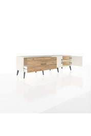 Hyperion TV Ünitesi Tek Raflı Tek Çekmeceli 2 Kapaklı 176x44x51 Aytaşı-Aytaşı/Çam