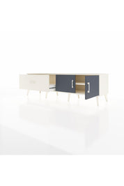 Hyperion TV Ünitesi Tek Raflı Tek Çekmeceli 2 Kapaklı 176x44x51 Aytaşı-Antrasit/Aytaşı