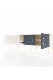 Hyperion TV Ünitesi Tek Raflı Tek Çekmeceli 2 Kapaklı 176x44x51 Aytaşı-Antrasit/Aytaşı