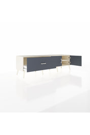 Hyperion TV Ünitesi Tek Raflı Tek Çekmeceli 2 Kapaklı 176x44x51 Aytaşı-Antrasit/Antrasit