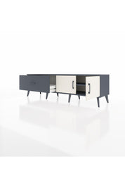 Hyperion TV Ünitesi Tek Raflı Tek Çekmeceli 2 Kapaklı 176x44x51 Antrasit-Aytaşı/Antrasit