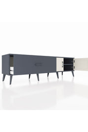 Hyperion TV Ünitesi Tek Raflı Tek Çekmeceli 2 Kapaklı 176x44x51 Antrasit-Aytaşı/Antrasit