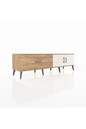 Hyperion TV Ünitesi Tek Raflı Tek Çekmeceli 2 Kapaklı 176x44x51 Çam-Aytaşı/Çam