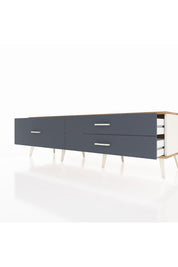 Hyperion TV Ünitesi 3 Çekmeceli  176x44x51 Aytaşı-Çam/Antrasit