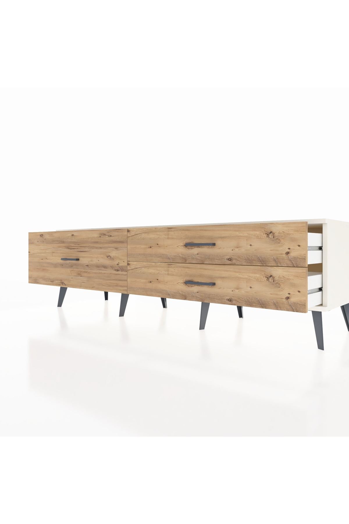 Hyperion TV Ünitesi 3 Çekmeceli  176x44x51 Aytaşı-Aytaşı/Çam