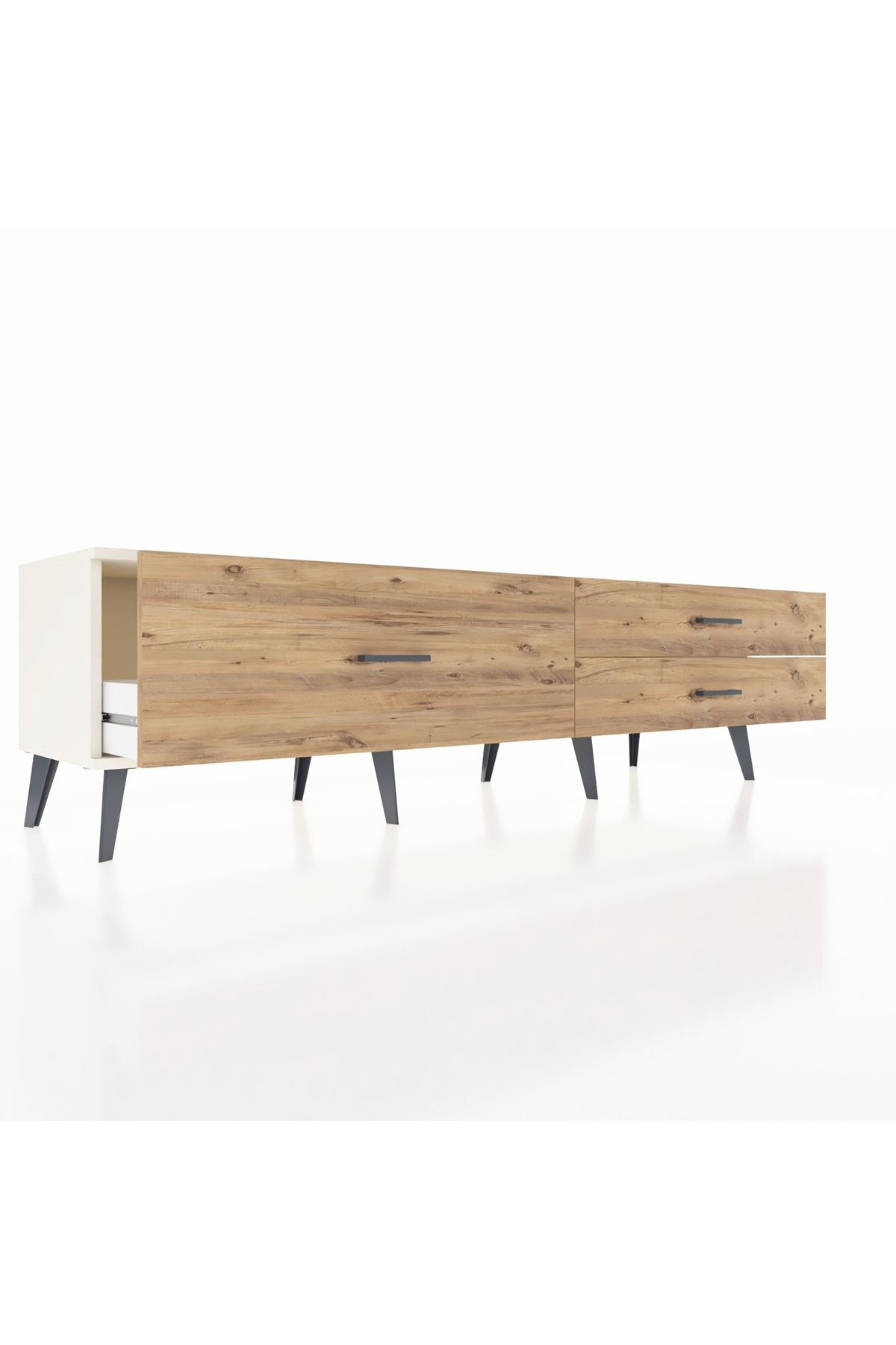 Hyperion TV Ünitesi 3 Çekmeceli  176x44x51 Aytaşı-Aytaşı/Çam