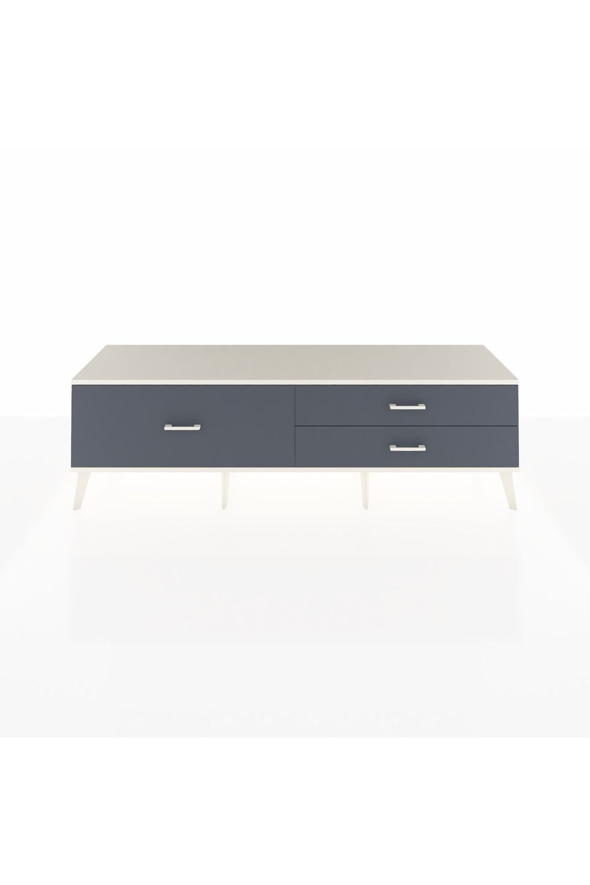 Hyperion TV Ünitesi 3 Çekmeceli  176x44x51 Antrasit-Aytaşı/Antrasit