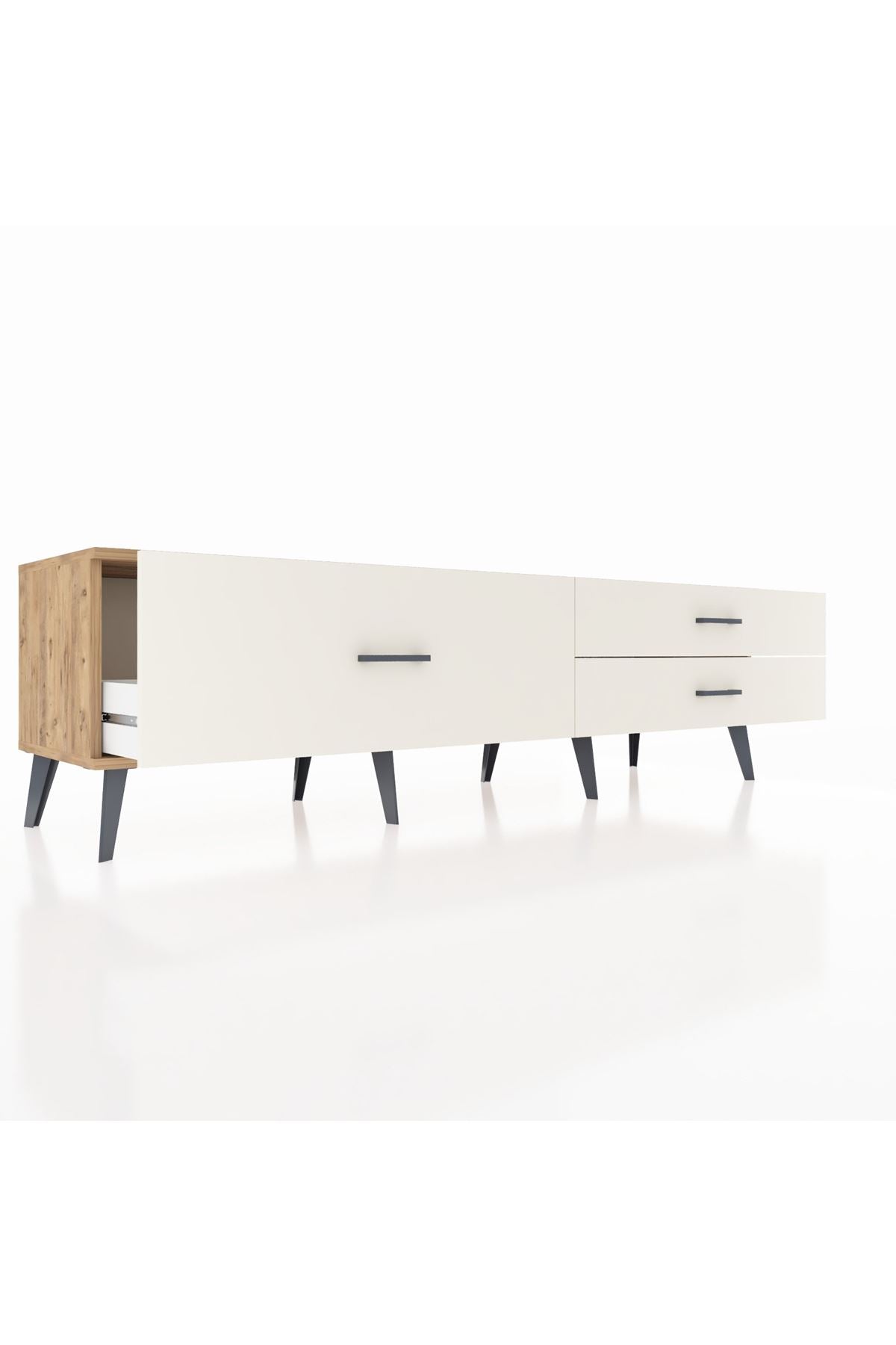 Hyperion TV Ünitesi 3 Çekmeceli  176x44x51 Çam-Çam/Aytaşı