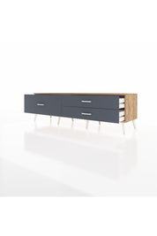 Hyperion TV Ünitesi 3 Çekmeceli  176x44x51 Çam-Çam/Antrasit