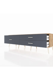 Hyperion TV Ünitesi 3 Çekmeceli  176x44x51 Çam-Çam/Antrasit