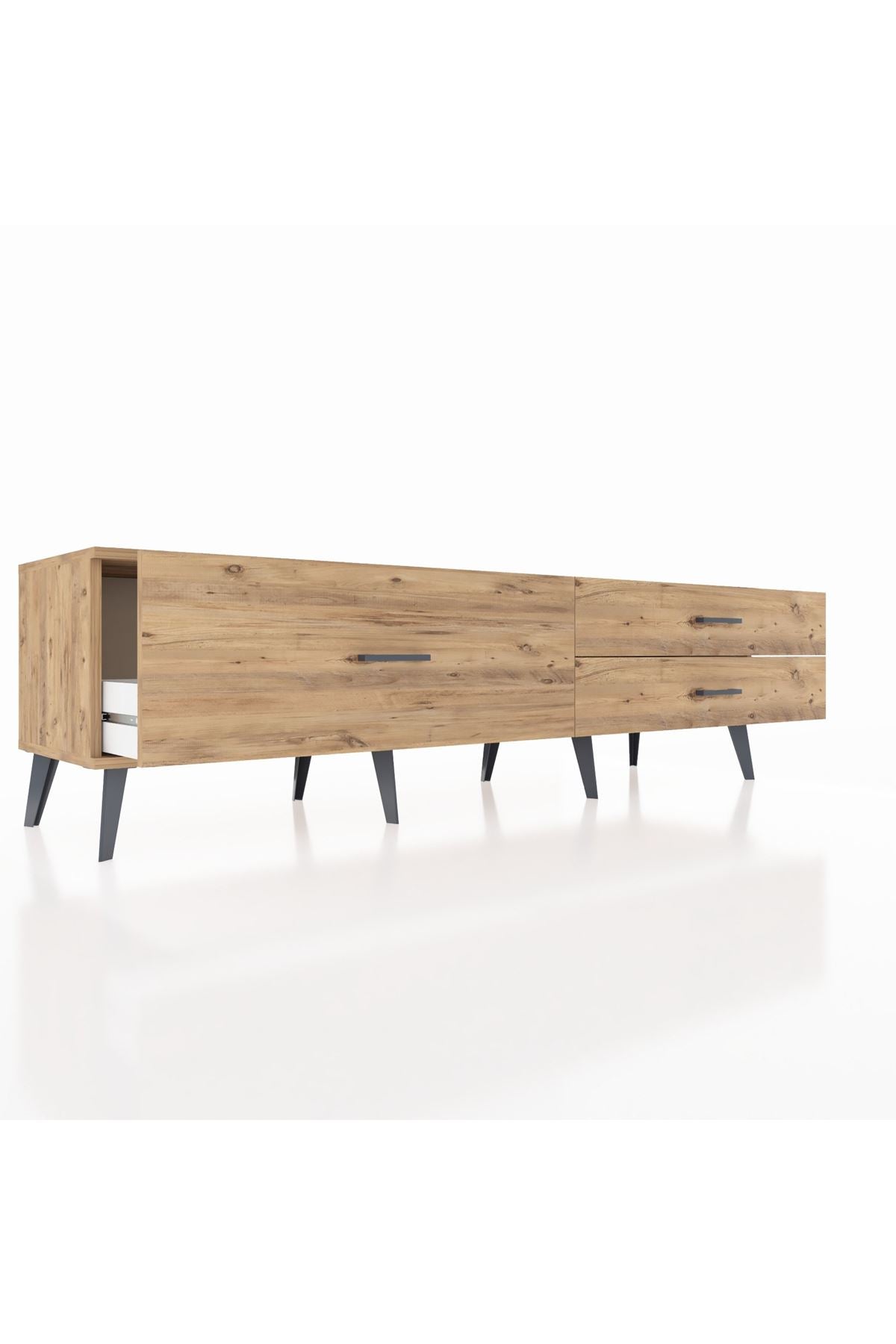 Hyperion TV Ünitesi 3 Çekmeceli  176x44x51 Çam-Çam/Çam