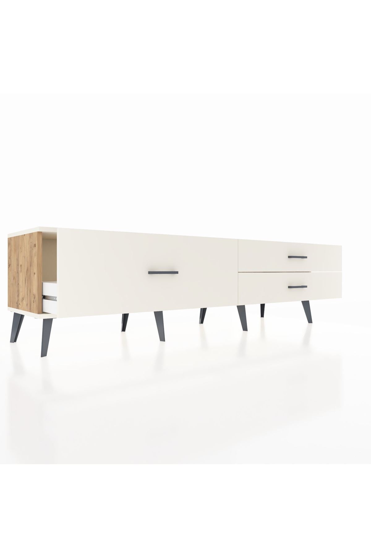 Hyperion TV Ünitesi 3 Çekmeceli  176x44x51 Çam-Aytaşı/Aytaşı