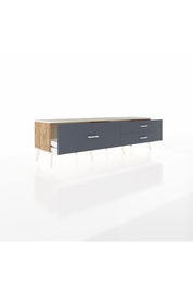 Hyperion TV Ünitesi 3 Çekmeceli  176x44x51 Çam-Aytaşı/Antrasit