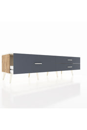 Hyperion TV Ünitesi 3 Çekmeceli  176x44x51 Çam-Aytaşı/Antrasit