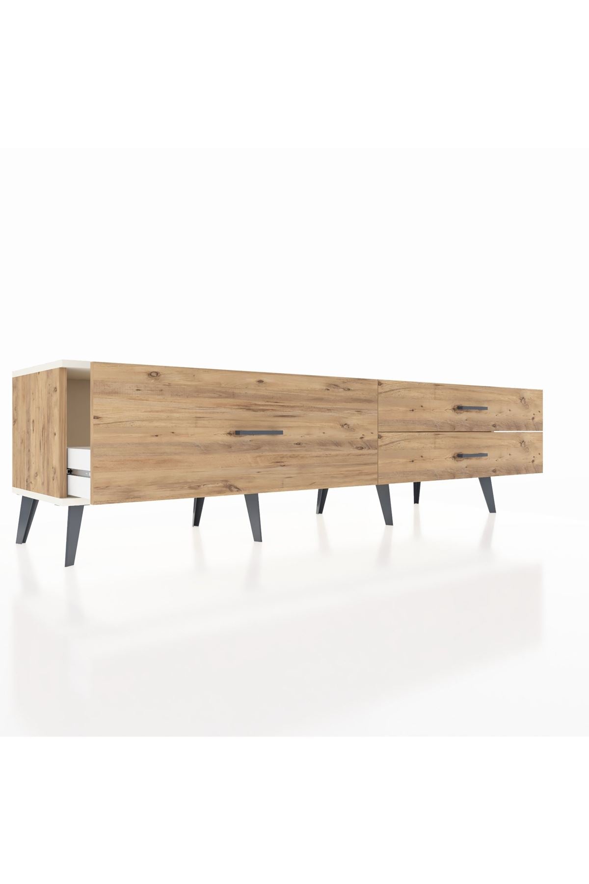 Hyperion TV Ünitesi 3 Çekmeceli  176x44x51 Çam-Aytaşı/Çam