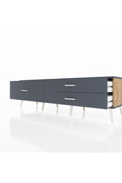 Hyperion TV Ünitesi 3 Çekmeceli  176x44x51 Çam-Antrasit/Antrasit