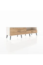 Hyperion TV Ünitesi Tek Raflı 2 Çekmeceli  176x44x51 Aytaşı-Çam/Çam