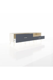 Hyperion TV Ünitesi Tek Raflı 2 Çekmeceli  176x44x51 Aytaşı-Aytaşı/Antrasit