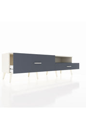 Hyperion TV Ünitesi Tek Raflı 2 Çekmeceli  176x44x51 Aytaşı-Antrasit/Antrasit