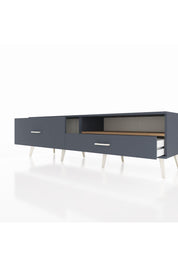 Hyperion TV Ünitesi Tek Raflı 2 Çekmeceli  176x44x51 Antrasit-Çam/Antrasit