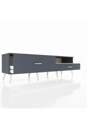 Hyperion TV Ünitesi Tek Raflı 2 Çekmeceli  176x44x51 Antrasit-Aytaşı/Antrasit