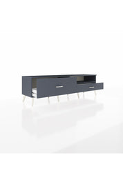 Hyperion TV Ünitesi Tek Raflı 2 Çekmeceli  176x44x51 Antrasit-Antrasit/Antrasit