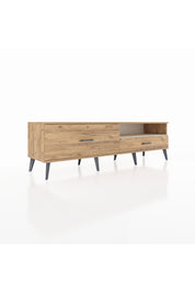 Hyperion TV Ünitesi Tek Raflı 2 Çekmeceli  176x44x51 Çam-Aytaşı/Çam