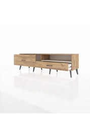 Hyperion TV Ünitesi Tek Raflı 2 Çekmeceli  176x44x51 Çam-Aytaşı/Çam