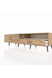 Hyperion TV Ünitesi Tek Raflı 2 Çekmeceli  176x44x51 Çam-Aytaşı/Çam