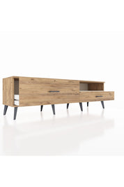 Hyperion TV Ünitesi Tek Raflı 2 Çekmeceli  176x44x51 Çam-Aytaşı/Çam