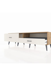 Hyperion TV Ünitesi Tek Raflı 2 Çekmeceli  176x44x51 Çam-Antrasit/Aytaşı