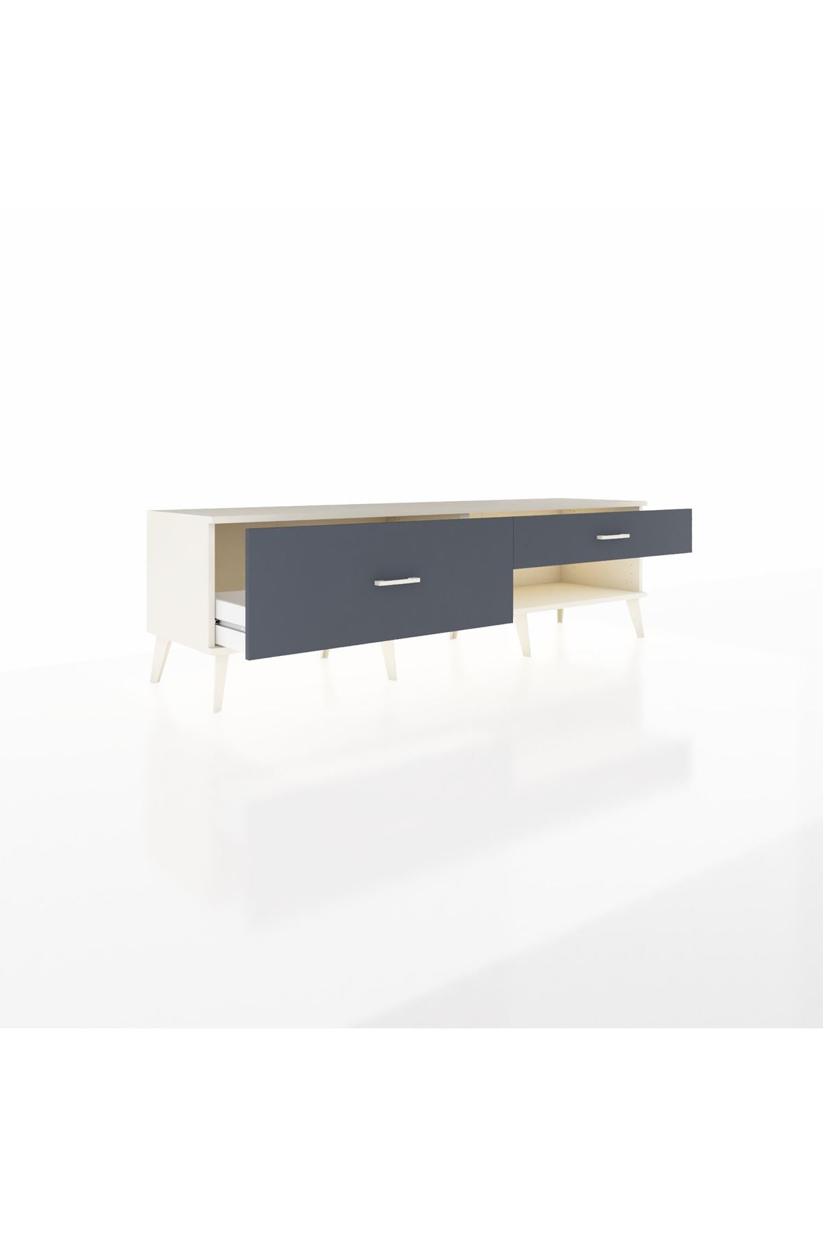 Hyperion TV Ünitesi 2 Çekmeceli  176x44x51 Aytaşı-Aytaşı/Antrasit