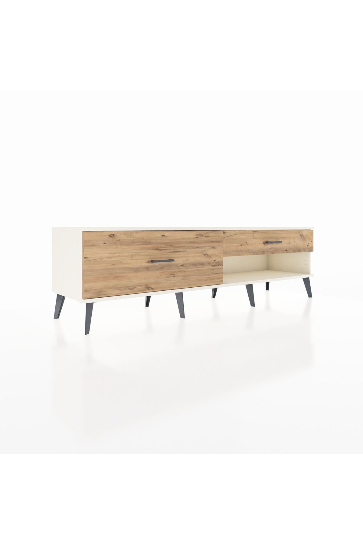 Hyperion TV Ünitesi 2 Çekmeceli  176x44x51 Aytaşı-Aytaşı/Çam