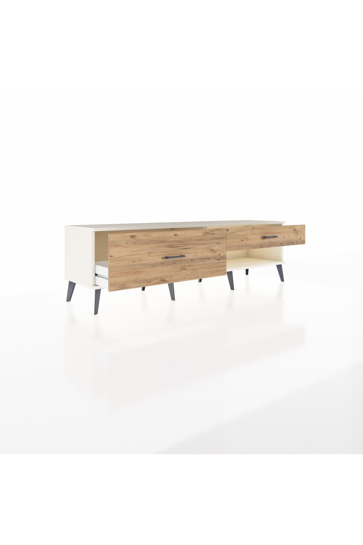 Hyperion TV Ünitesi 2 Çekmeceli  176x44x51 Aytaşı-Aytaşı/Çam