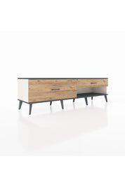 Hyperion TV Ünitesi 2 Çekmeceli  176x44x51 Aytaşı-Antrasit/Çam