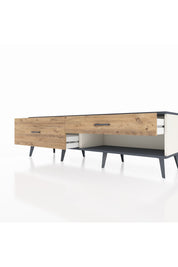 Hyperion TV Ünitesi 2 Çekmeceli  176x44x51 Aytaşı-Antrasit/Çam