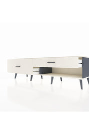 Hyperion TV Ünitesi 2 Çekmeceli  176x44x51 Antrasit-Aytaşı/Aytaşı