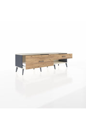 Hyperion TV Ünitesi 2 Çekmeceli  176x44x51 Antrasit-Aytaşı/Çam