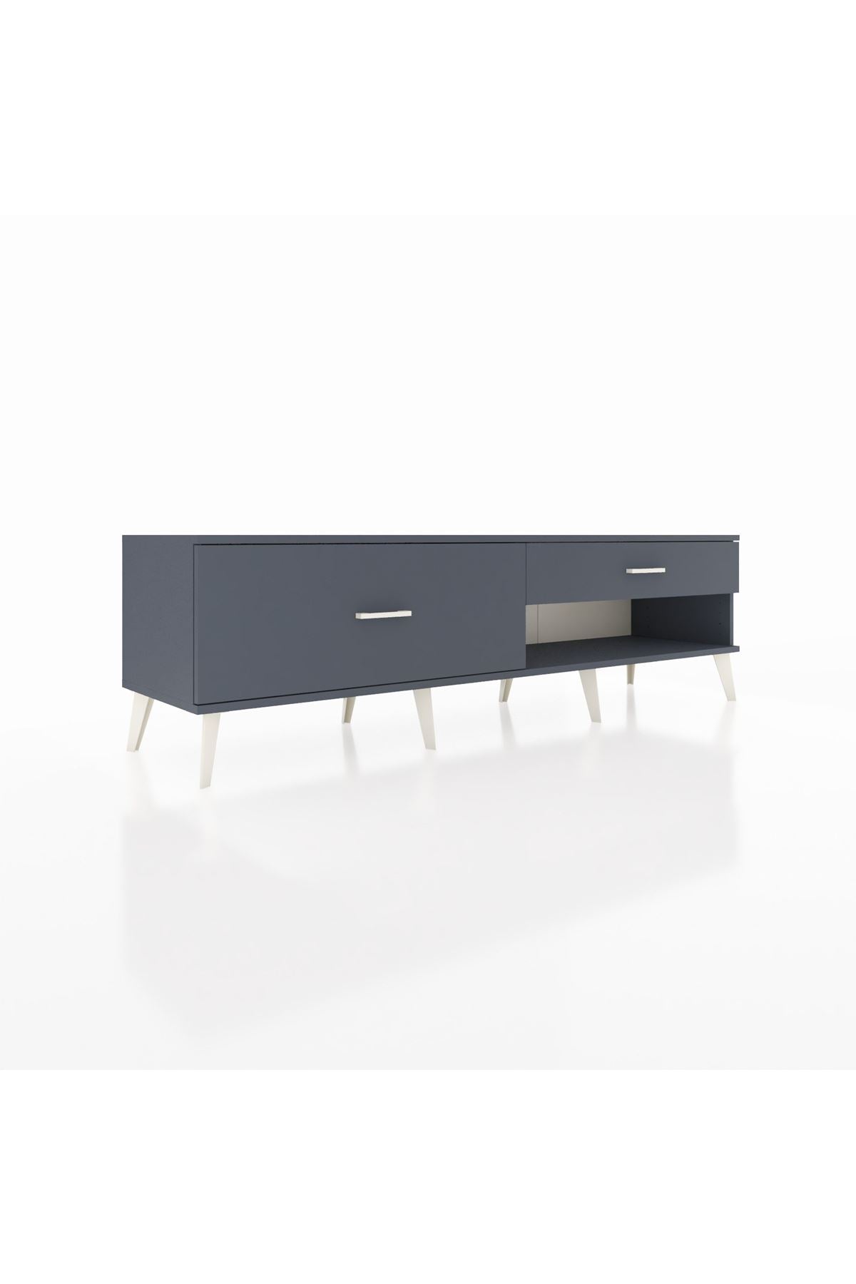 Hyperion TV Ünitesi 2 Çekmeceli  176x44x51 Antrasit-Antrasit/Antrasit