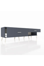 Hyperion TV Ünitesi 2 Çekmeceli  176x44x51 Antrasit-Antrasit/Antrasit