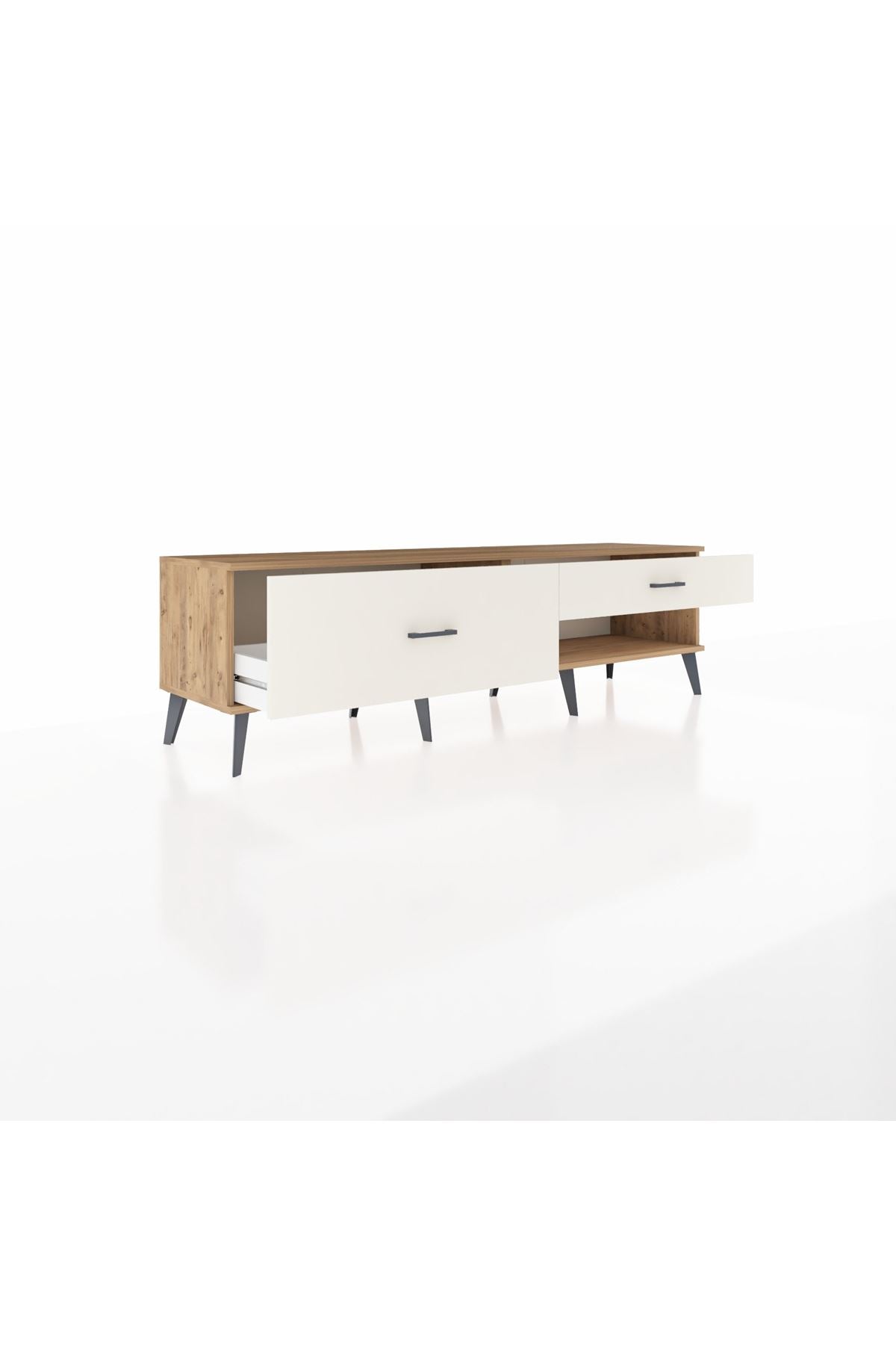 Hyperion TV Ünitesi 2 Çekmeceli  176x44x51 Çam-Çam/Aytaşı