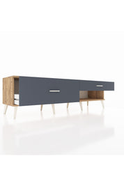 Hyperion TV Ünitesi 2 Çekmeceli  176x44x51 Çam-Çam/Antrasit